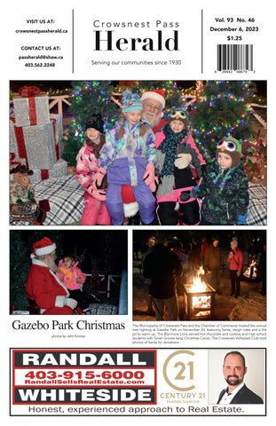 "Crowsnest Pass Herald - December 6" publication cover image