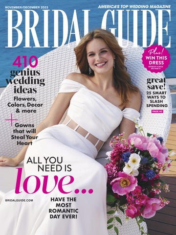 "Bridal Guide November December 2023" publication cover image