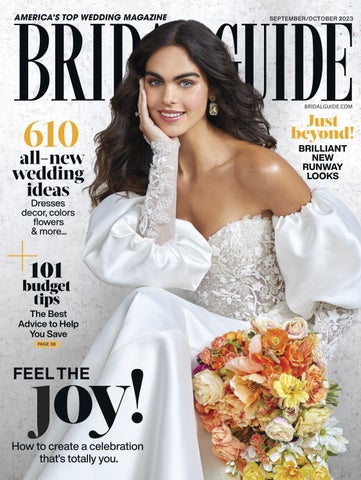 "Bridal Guide September October and Honeymoon Guide 2023" publication cover image