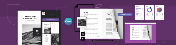 Creating a flipbook in Canva with Issuu 