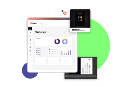 Get to know your customers better with built-in statistics for every digital catalog you publish on Issuu. 