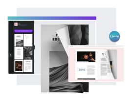 Issuu's platform in Canva to create standout flipbooks.