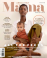 mother holding child, magazine cover